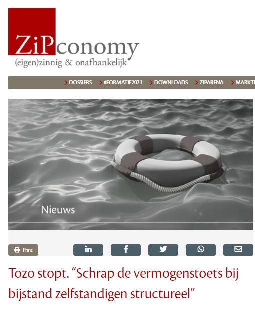 Speciale en blijvende aandacht voor bepaalde branches. VZN op ZiPconomy