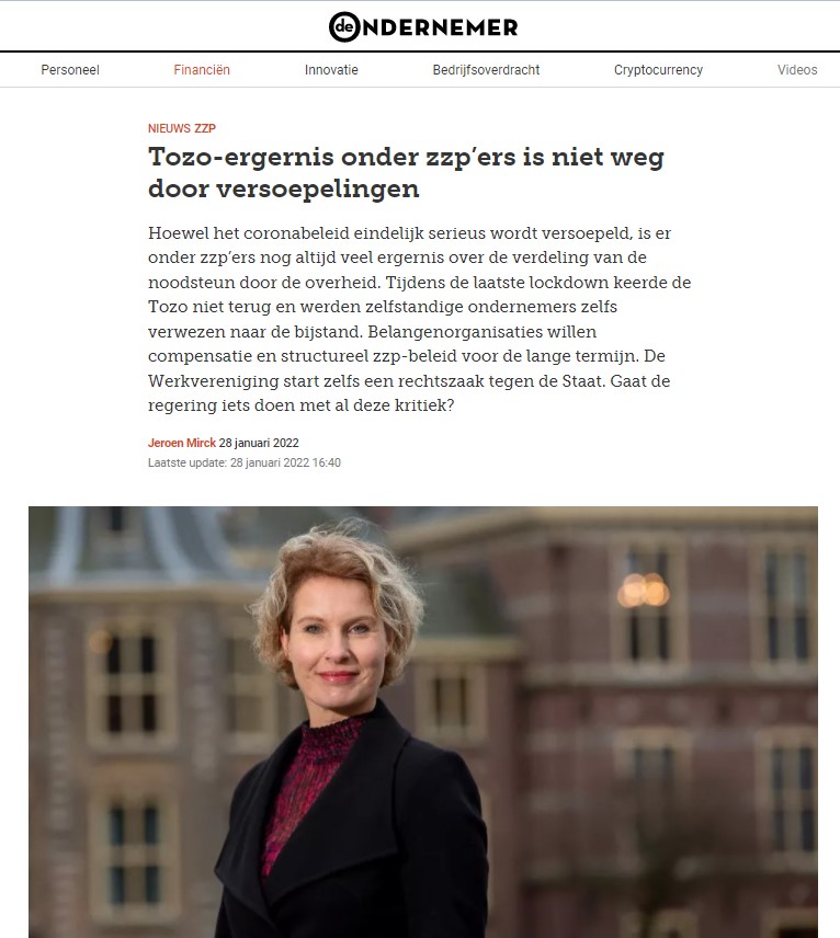 Wat hebben zelfstandigen nodig om door te starten? VZN op De Ondernemer