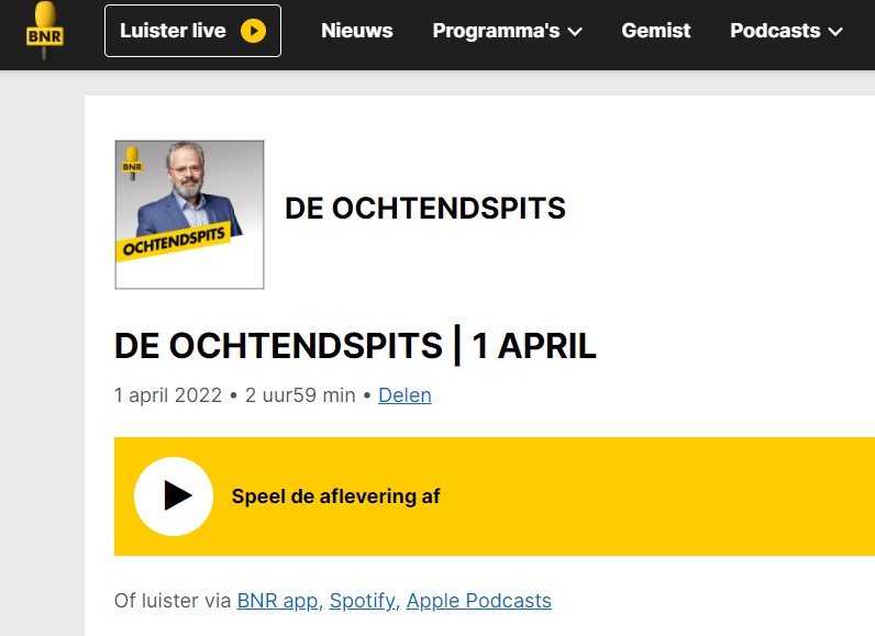 Nieuw Netwerk Zelfstandig Ondernemers heeft duidelijke agenda. Cristel van de Ven op BNR