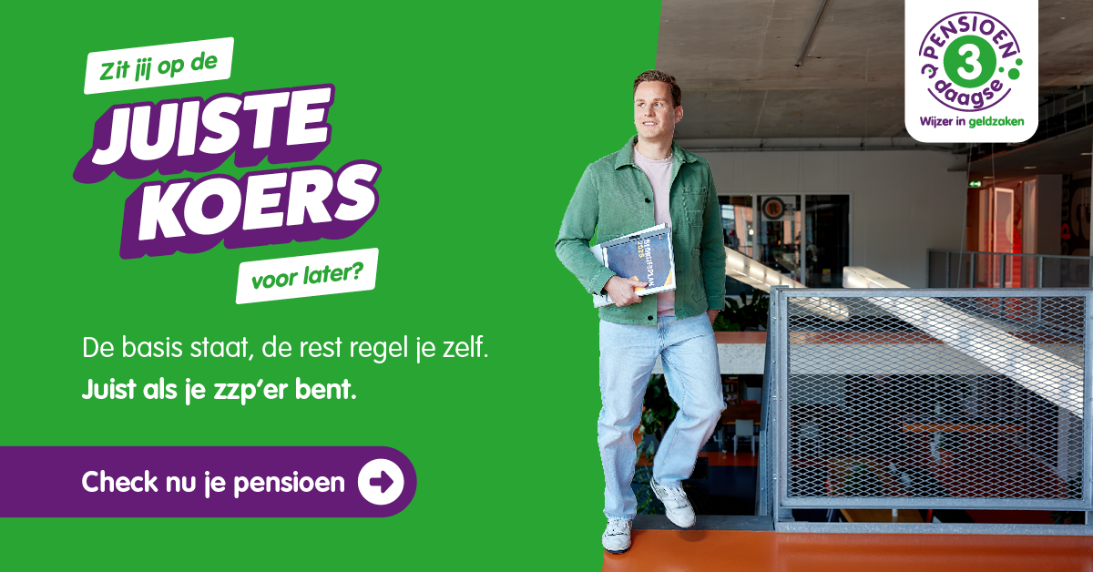 Pensioen3daagse: 12 nov voor zzp’ers